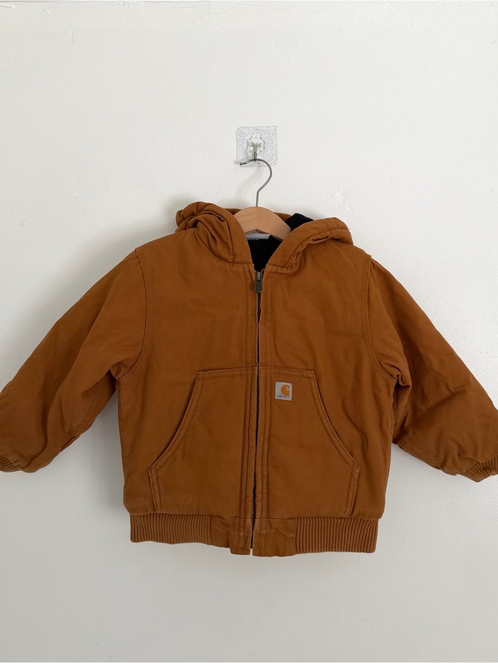 Carhartt Kids Insulated Quilted Canvas Brown Jacket